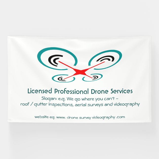 Drone Inspection and Video Service, Pilot Operator Banner (Horizontal)