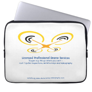 Drone Inspection, Survey and Video Service Laptop Sleeve