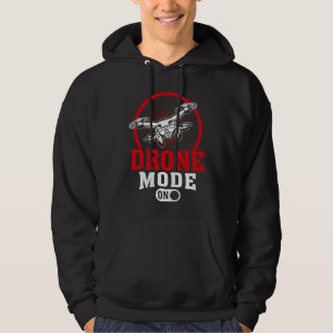 Drone Mode On  Enthusiasts Wings If I Duck you Sho Hoodie
