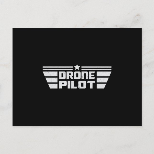 Drone Pilot Camera Quadcopter FPV Drones Gift Idea Postcard (Front)