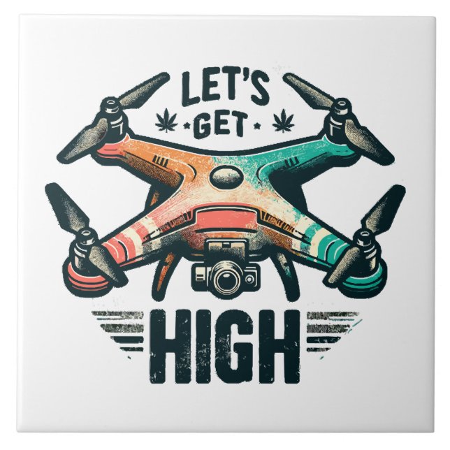 Drone Pilot Ceramic Tile (Front)