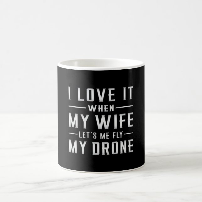 Drone Pilot Drones Quadcopter FPV Camera Gift Idea Coffee Mug (Center)