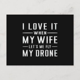 Drone Pilot Drones Quadcopter FPV Camera Gift Idea Postcard