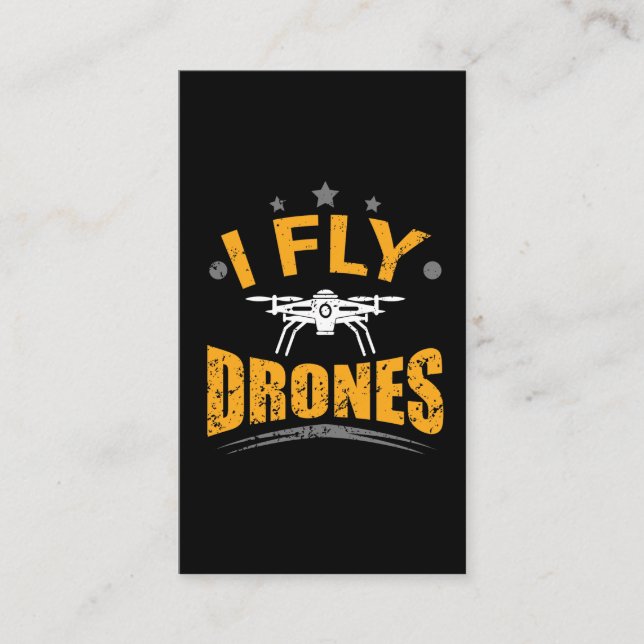 drone pilot flying Gift Business Card (Front)