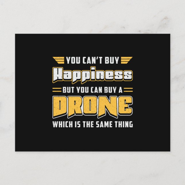Drone Pilot Quadcopter Camera Drones FPV Gift Postcard (Front)
