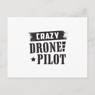 Drone Pilot Quadcopter Drones FPV Funny Gift Postcard