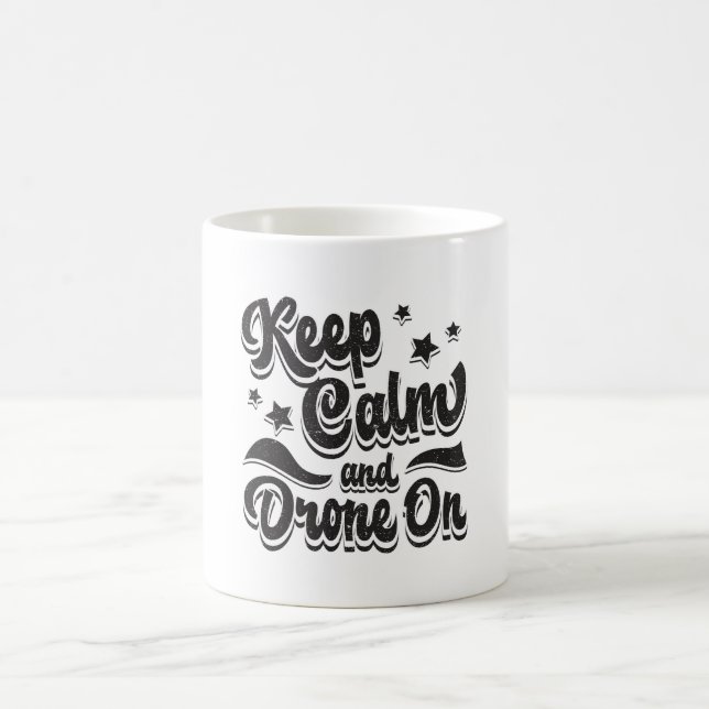 Drone Pilot Quadcopter Drones Keep Calm Funny Gift Coffee Mug (Center)