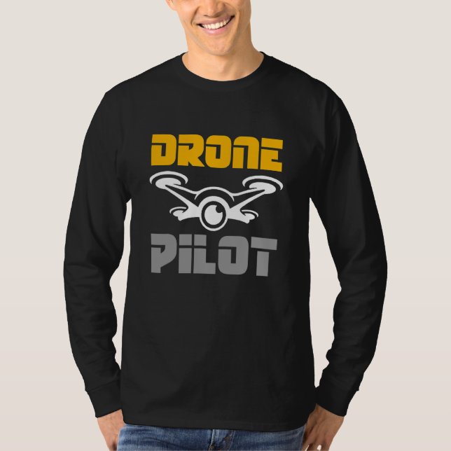 Drone Pilot Quadcopter Fvp Race Flight Operator T-Shirt (Front)