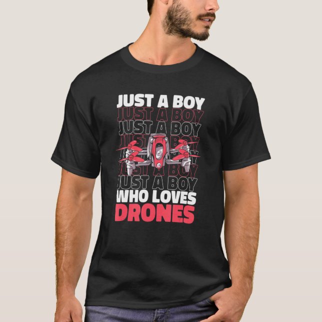 Drone Pilot Quadcopter UAV T-Shirt (Front)