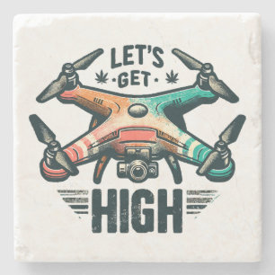 Drone Pilot Stone Coaster