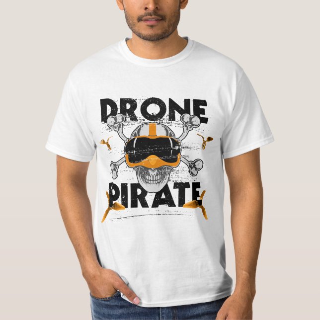 Drone pirate quad freestyle FPV quadrocopter T-Shirt (Front)
