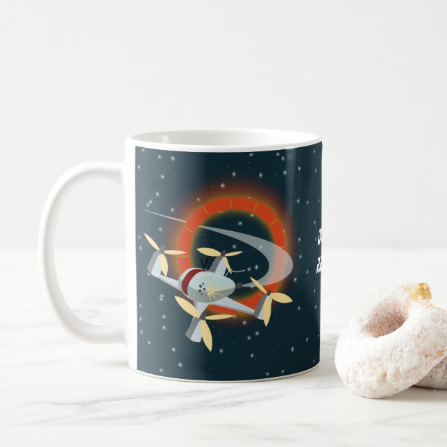 Drone Racing Coffee Mug (With Donut)