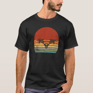 Drone Rc Quadcopter Pilot Racing Hobby Retro Vinta T-Shirt
