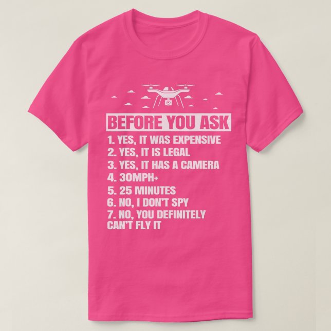 Drone  Shirts For Multicopter Boy Men Kids FPV Pil (Design Front)
