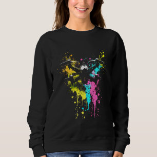Drone Splash Quadrocopter Drone Pilot Retro Drone Sweatshirt