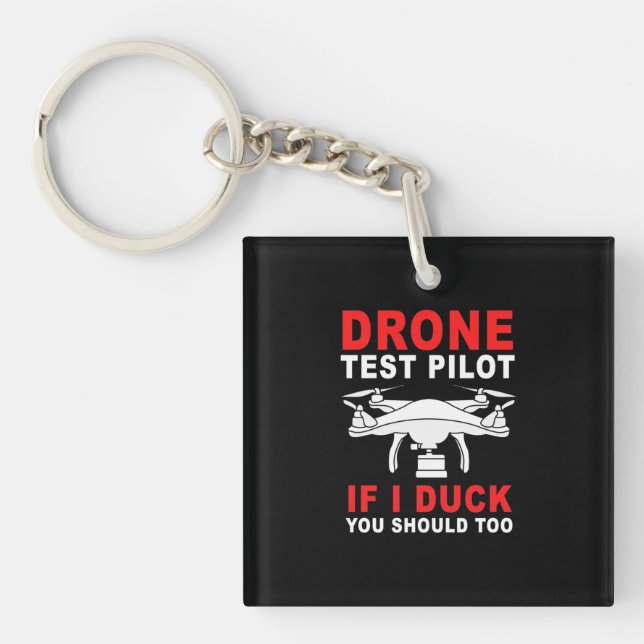 Drone Test Pilot Key Ring (Front)