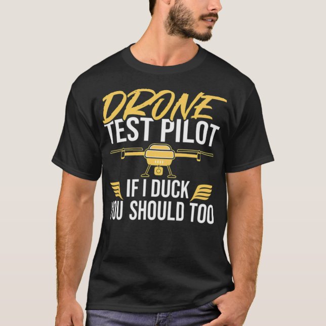 Drone Test Pilot pets beagle  T-Shirt (Front)