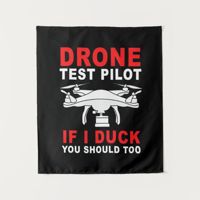 Drone Test Pilot Tapestry (Front)