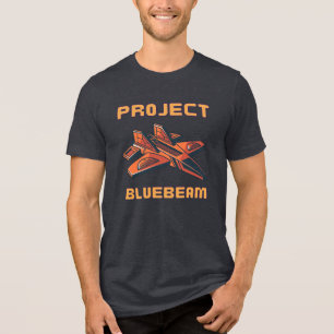 Drones New Jersey UFO Project Bluebeam Tri-Blend Shirt