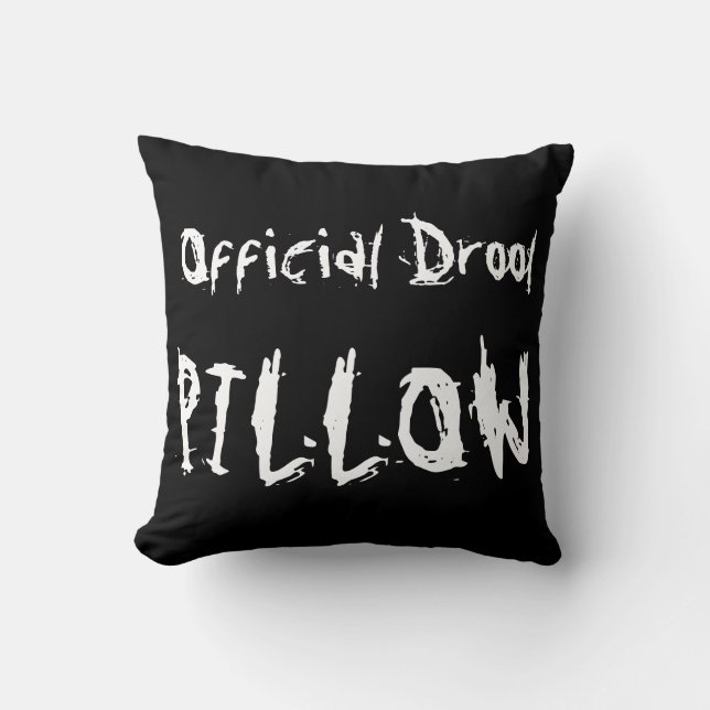 Drool Throw Pillow (Front)