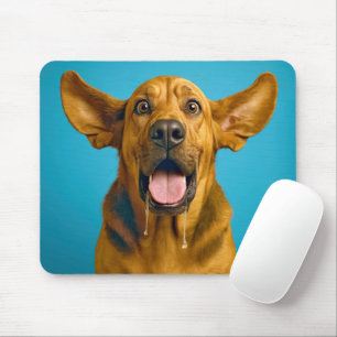 Drooling Bloodhound Humour Mouse Pad