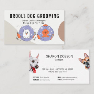 Drools Dog Grooming Pet Business Card