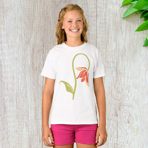 Drooping Flower Girls T-Shirt