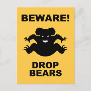 Drop Bears! Postcard