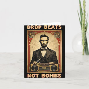 Drop Beats Not Bombs Anti-war Card