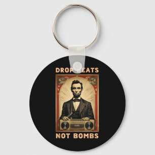Drop Beats Not Bombs Anti-war Key Ring
