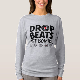 Drop Beats Not Bombs Cute Mascot T-Shirt