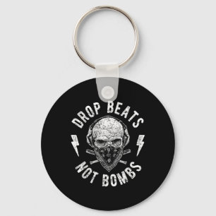 Drop Beats Not Bombs Dj Against War For Peace Key Ring