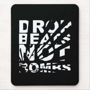 Drop Beats Not Bombs Explosion Mouse Pad