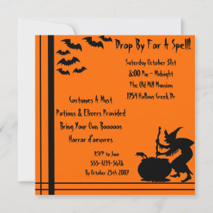 Drop By For A Spell Invitation
