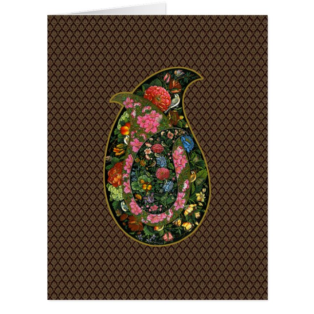 Drop decorated with flowers and birds of the art (Front)