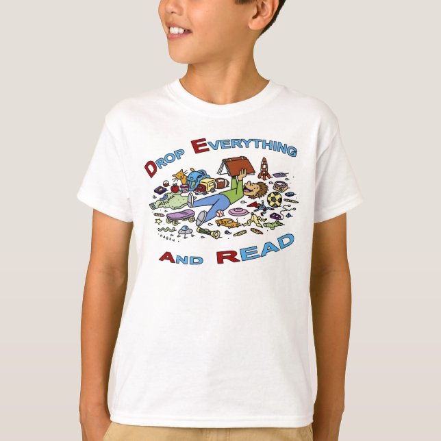 Drop Everything And Read T-Shirt (Front)