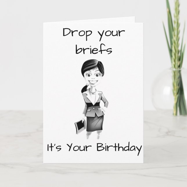 DROP HER "BRIEFS" & ENJOY **HER BIRTHDAY** CARD (Front)
