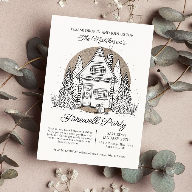 Drop In Stop By Winter Farewell Party Invitation (Creator Uploaded)