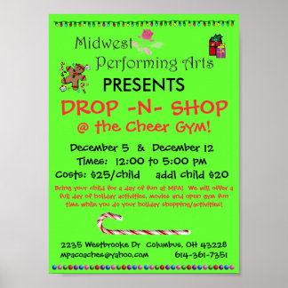 Drop n Shop Poop Poster