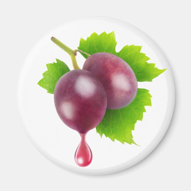 Drop of wine magnet (Front)