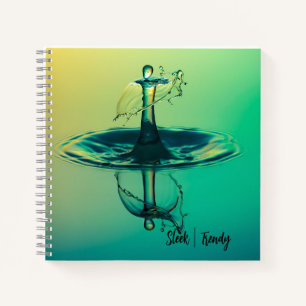 Drop Splash Spiral Notebook