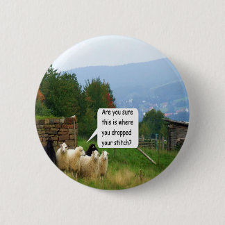 Drop Stitch Sheep Button