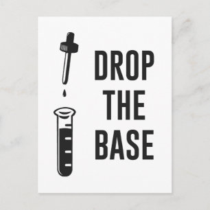 Drop the Bass Chemistry Base Postcard