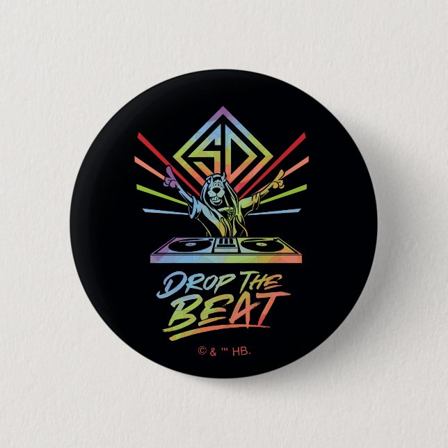 Drop the Beat: DJ Scooby-Doo 6 Cm Round Badge (Front)