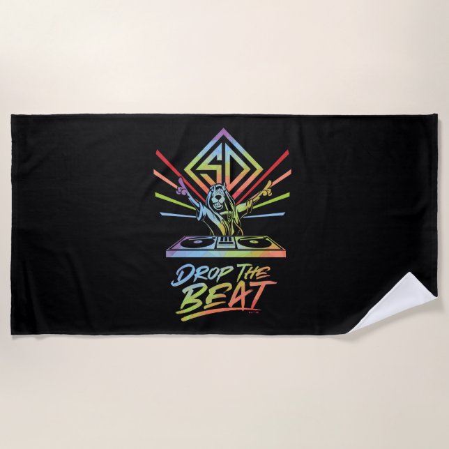 Drop the Beat: DJ Scooby-Doo Beach Towel (Front)