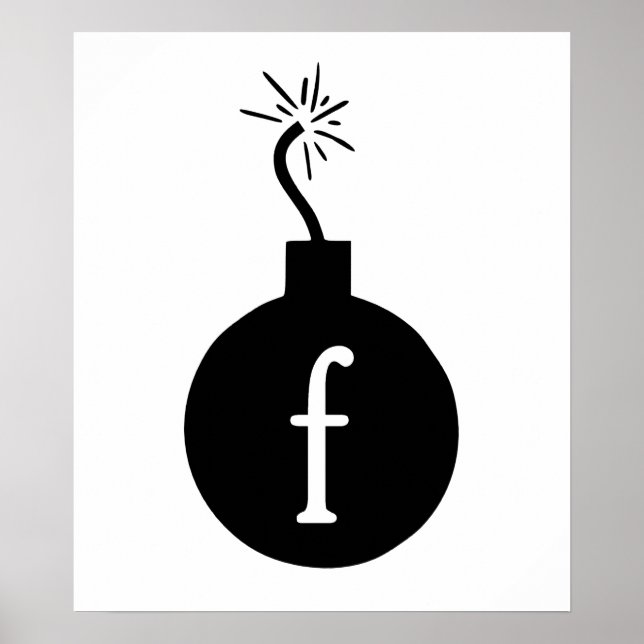 Drop the F Bomb Poster (Front)