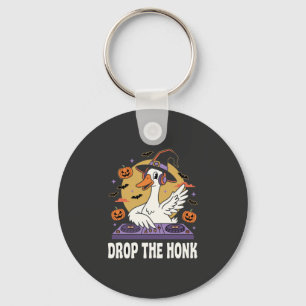 Drop The Honk Halloween DJ Goose Key Ring
