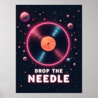 Drop the Needle – Retro Vinyl in Space