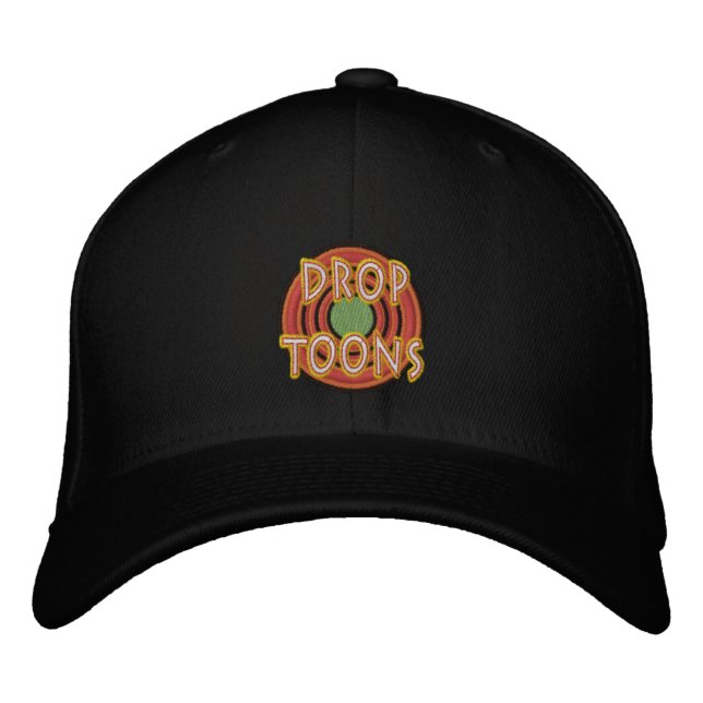 Drop Toons Embroidered Logo Flexfit Wool Cap (Front)