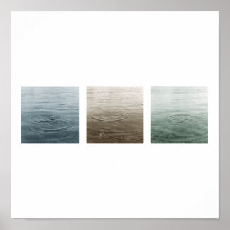 drop triptych poster